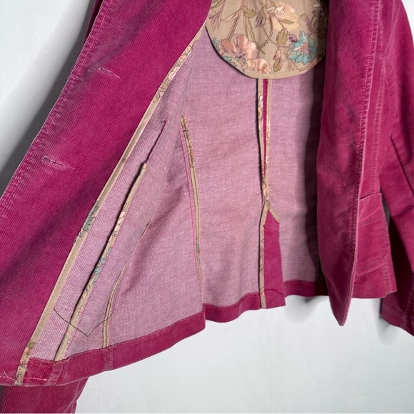Gap | Stretch Pink 2 Button Corduroy Blazer Y2K Size 2 - Picture 5 of 11